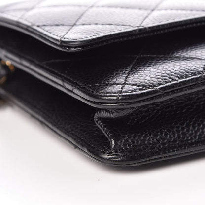 Chanel Caviar Quilted Wallet On Chain WOC Black 9 of 11