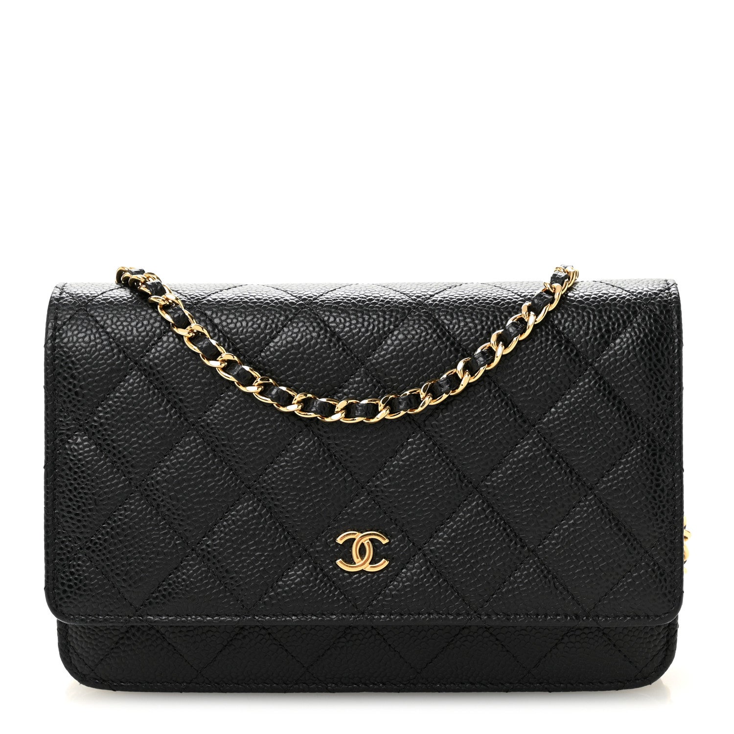 Chanel Caviar Quilted Wallet On Chain WOC Black 1 of 13