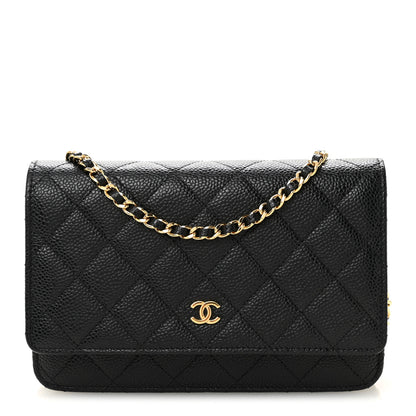 Chanel Caviar Quilted Wallet On Chain WOC Black 1 of 13