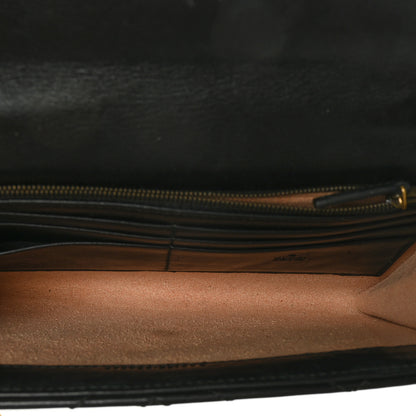 Gucci Calfskin Matelasse Mini GG Marmont Chain Wallet Black 5 of 7