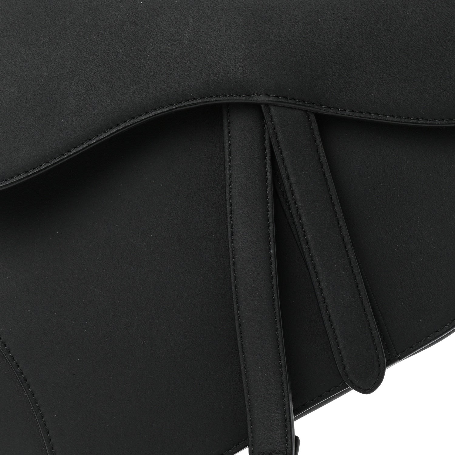 Christian Dior Ultra Matte Calfskin Saddle Bag Black 7 of 11