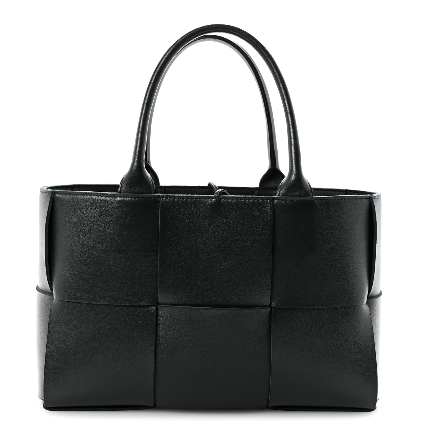 Nappa Maxi Intrecciato Small Arco Tote Inkwell