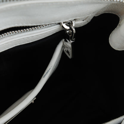 Miu Miu Nappa Matelasse Lux Mini Crossbody Tote Bianco 9 of 9