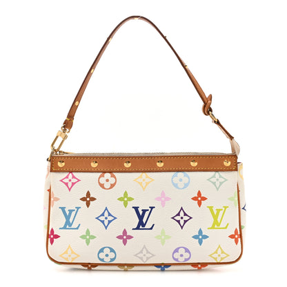 Louis Vuitton Monogram Multicolor Pochette Accessories White 1 of 15