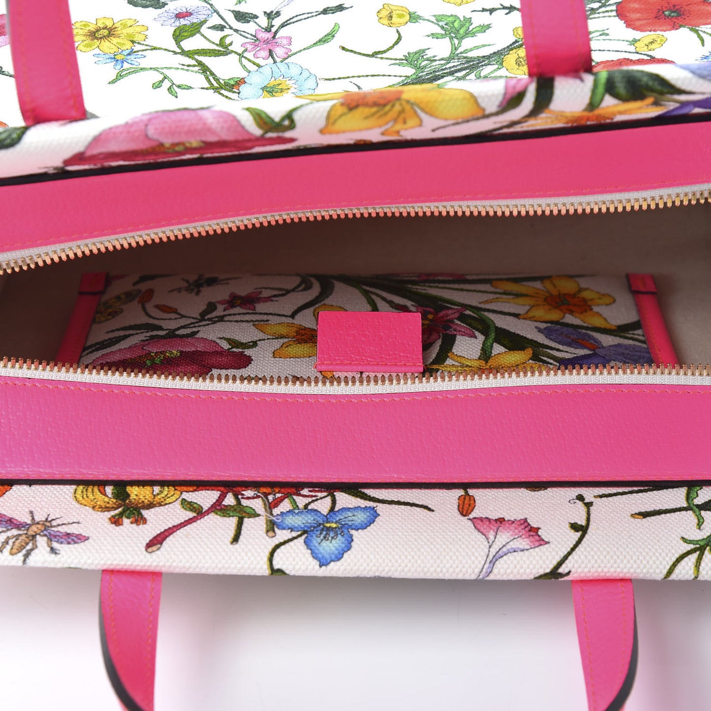 Canvas Medium Flora Tote Fuchsia