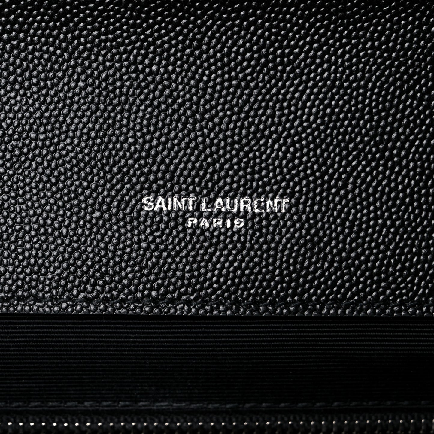 Grain De Poudre Textured Mixed Matelasse Large Triquilt Monogram Satchel Black