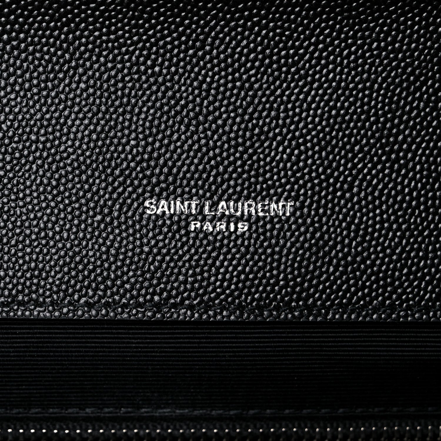 Saint Laurent Grain De Poudre Textured Mixed Matelasse Large Triquilt Monogram Satchel Black 5 of 12