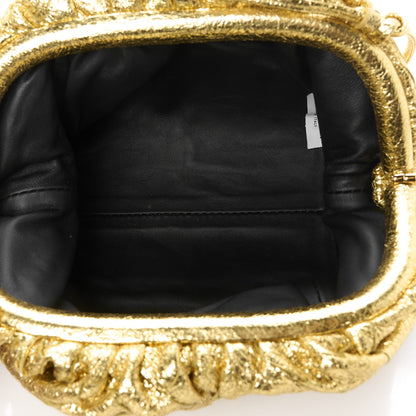 Bottega Veneta Metallic Nappa Intrecciato The Mini Pouch Oro 7 of 13