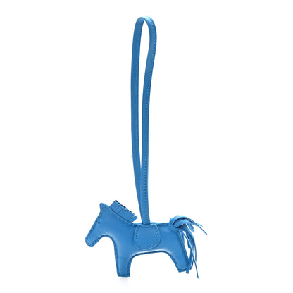 Hermes Milo Lambskin Grigri Rodeo Horse Bag Charm PM Bleu Zanzibar 1 of 4