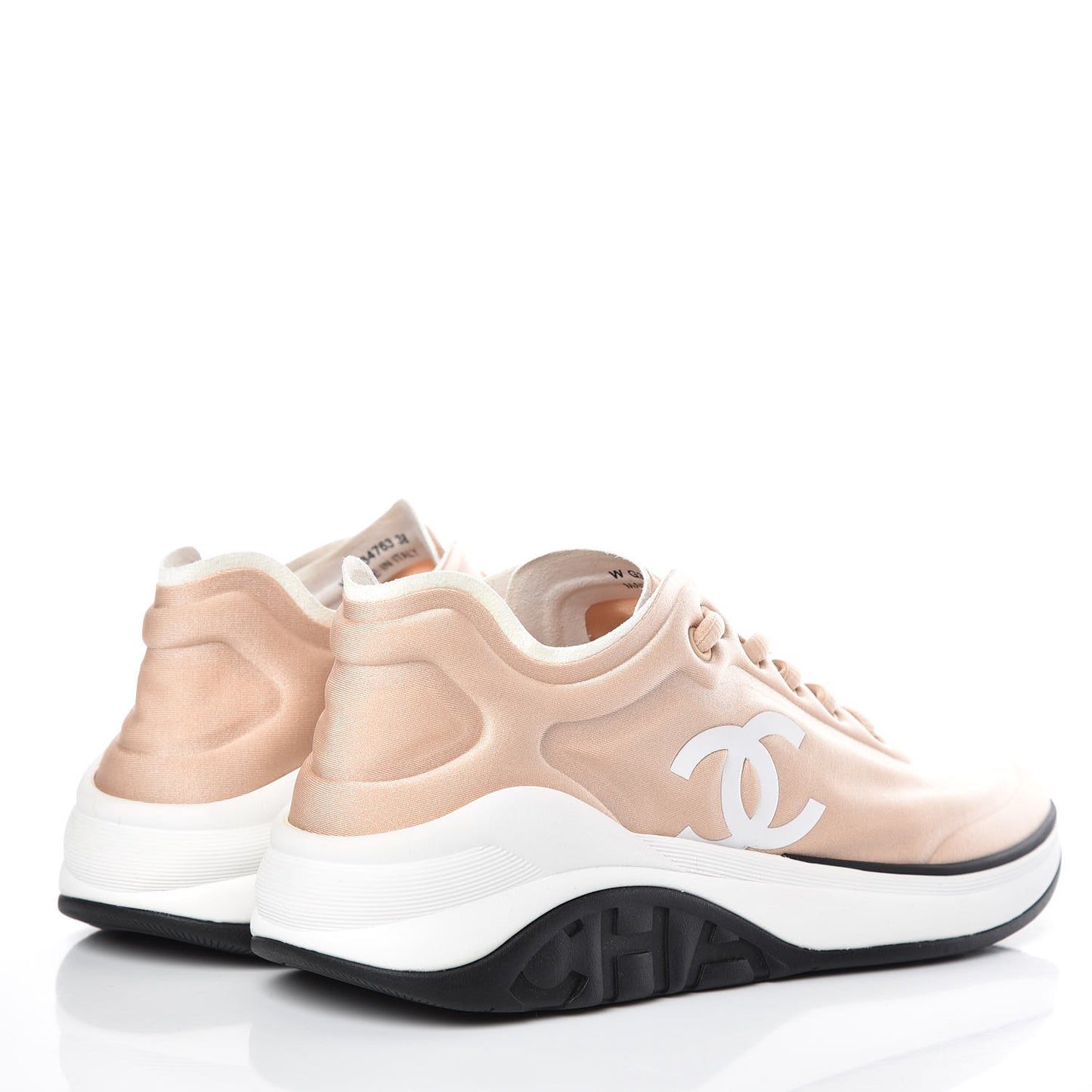 Lycra Fabric CC Sneakers 38 Beige
