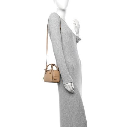 Delvaux Taurillon Soft Nano Cool Box Satchel Latte 2 of 10