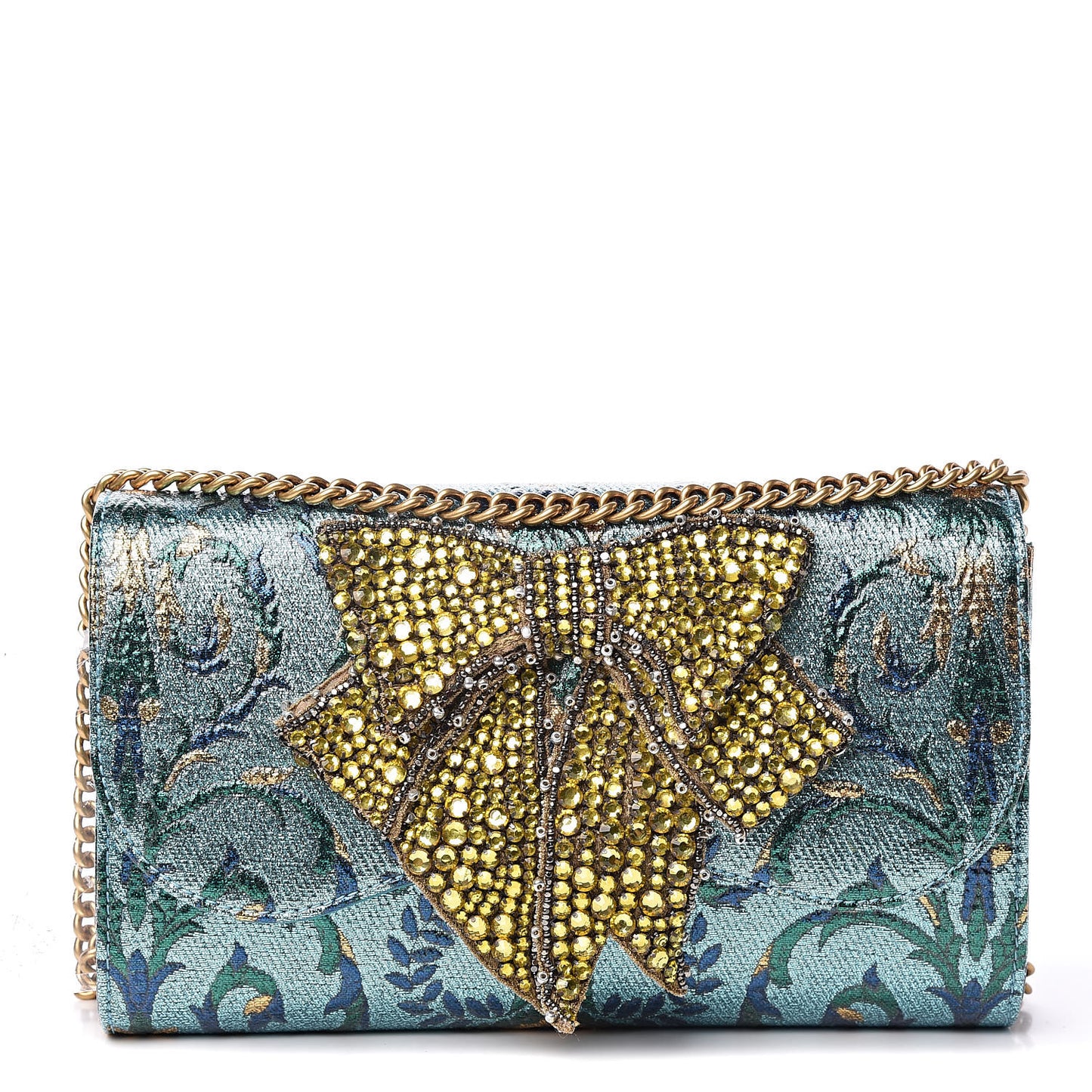 Brocade Broadway Clutch Bag Azure