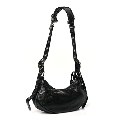 Balenciaga Agneau Arena Le Cagole Shoulder Bag XS Black 4 of 12