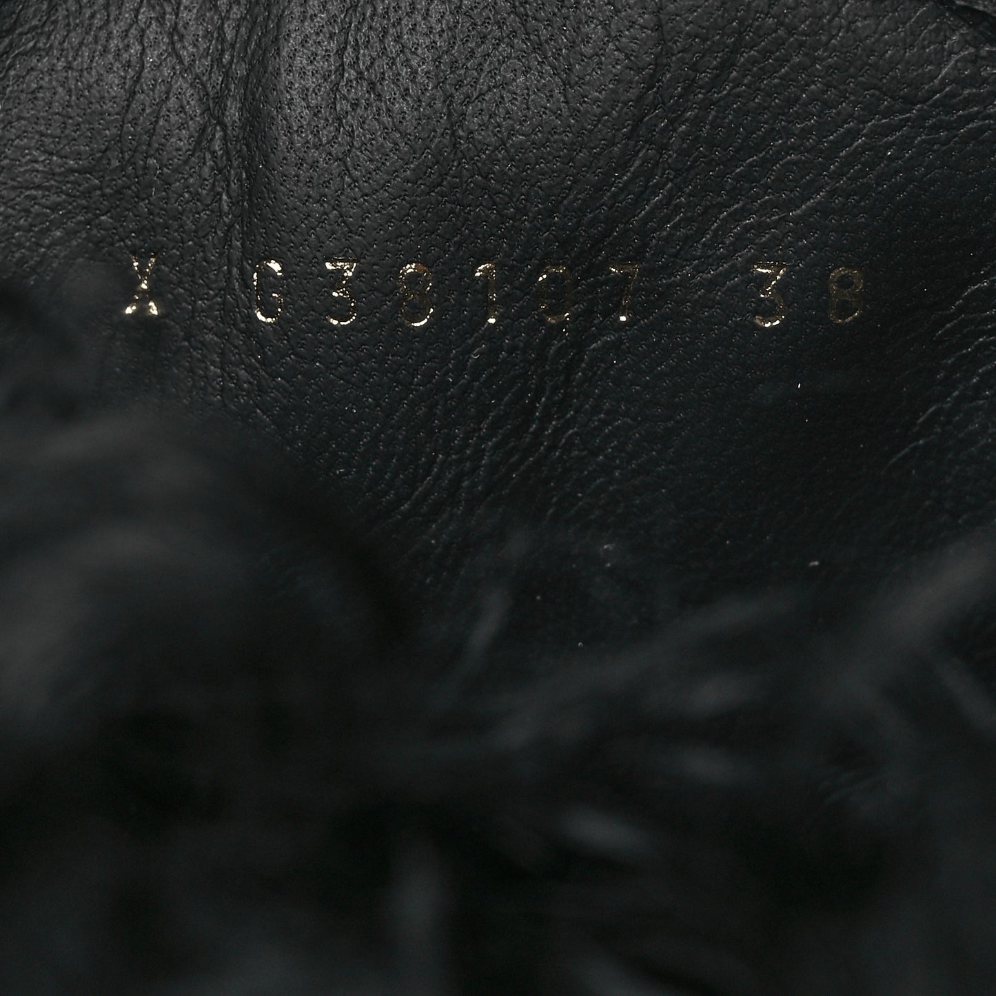 Shearling Sheepskin High Boots 38 Black