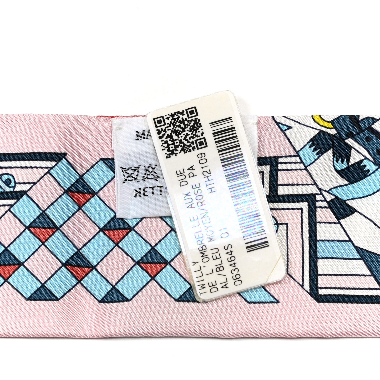 Silk De l'Ombrelle Aux Duels Twilly Bleu Moyen Rose Pale