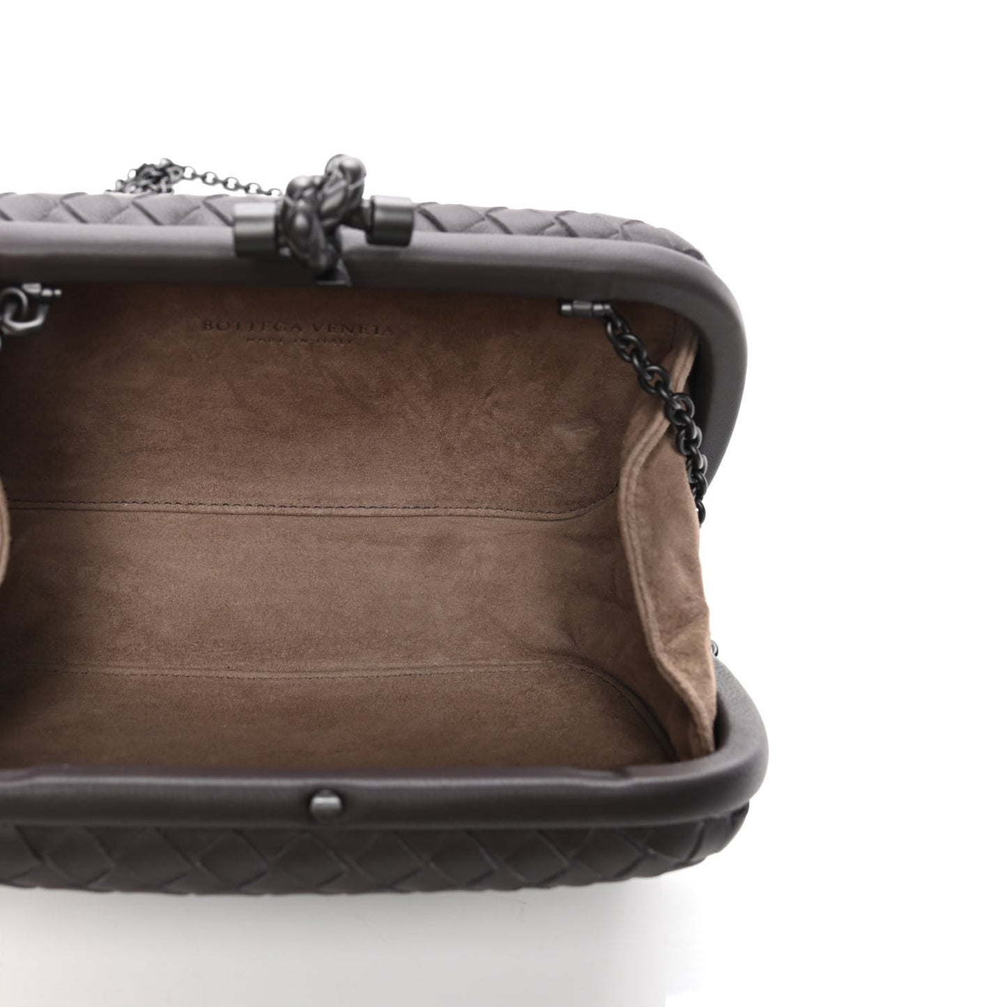 Nappa Intrecciato Chain Knot Clutch Quetsche