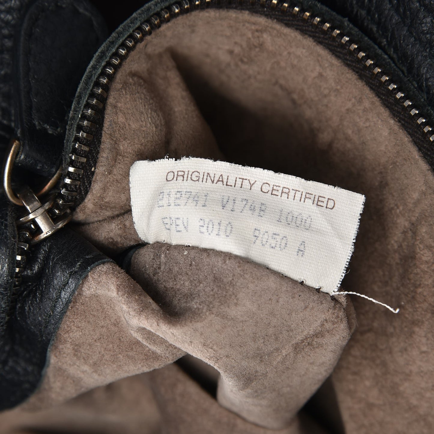 Cervo Deerskin Large Hobo Nero Black