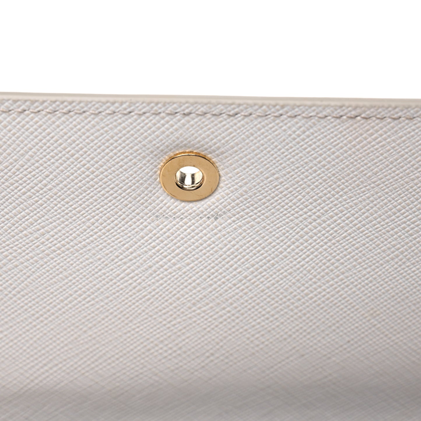 Saffiano Heart Lock Crossbody Bag White