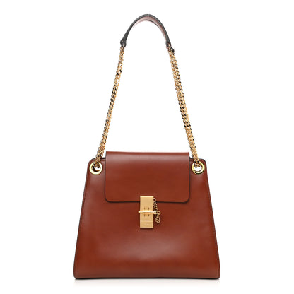 Chloe Shiny Calfskin Medium Annie Shoulder Bag Whiskey 1 of 12