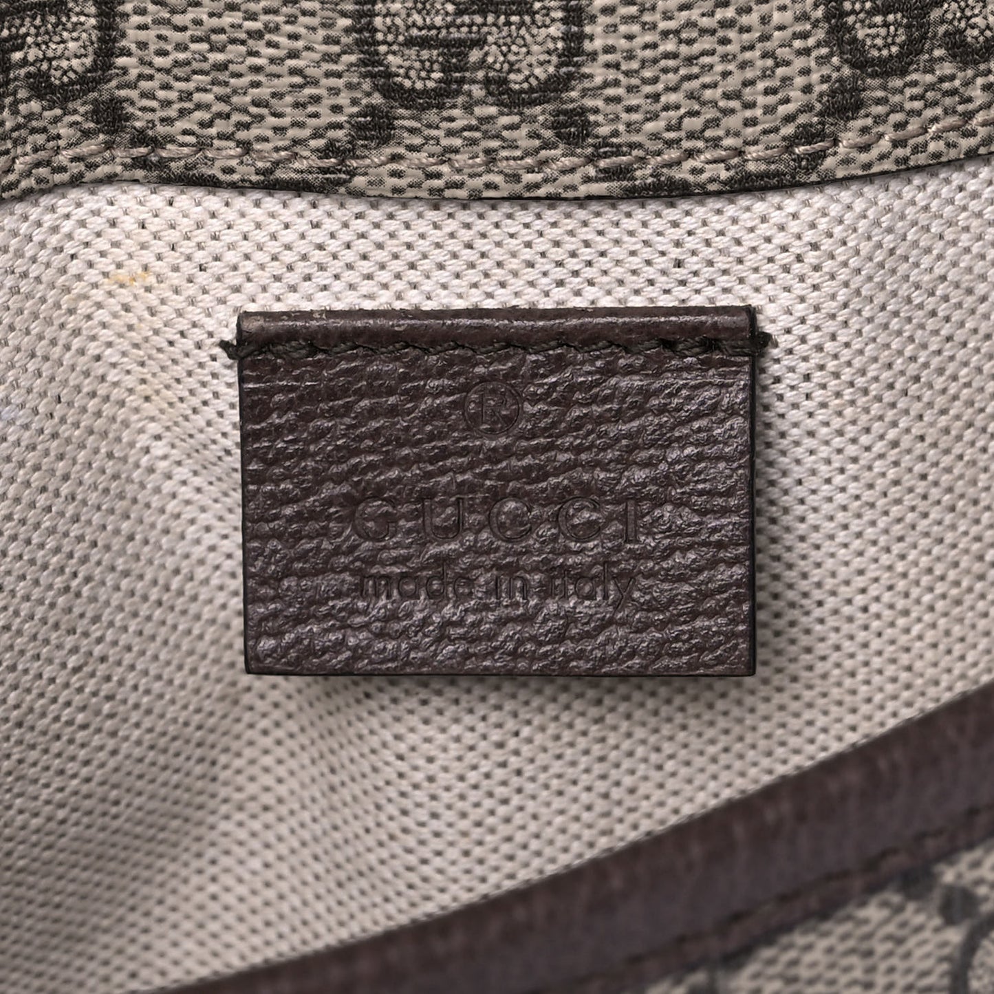GG Supreme Monogram Neo Vintage Web Belt Bag Brown
