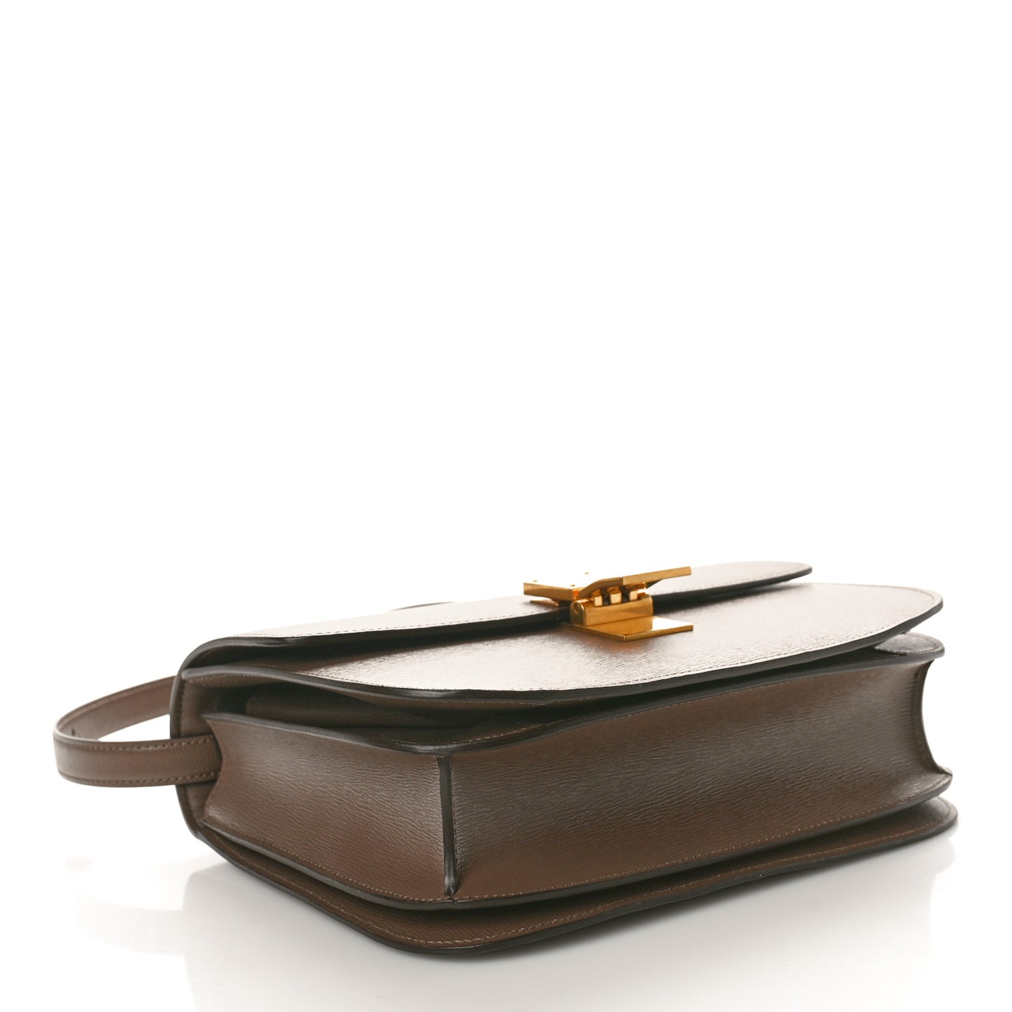 Liege Calfskin Medium Classic Box Flap Bag Glazed Nut