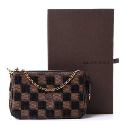Louis Vuitton Damier Paillettes Mini Pochette Accessories Black 6 of 7