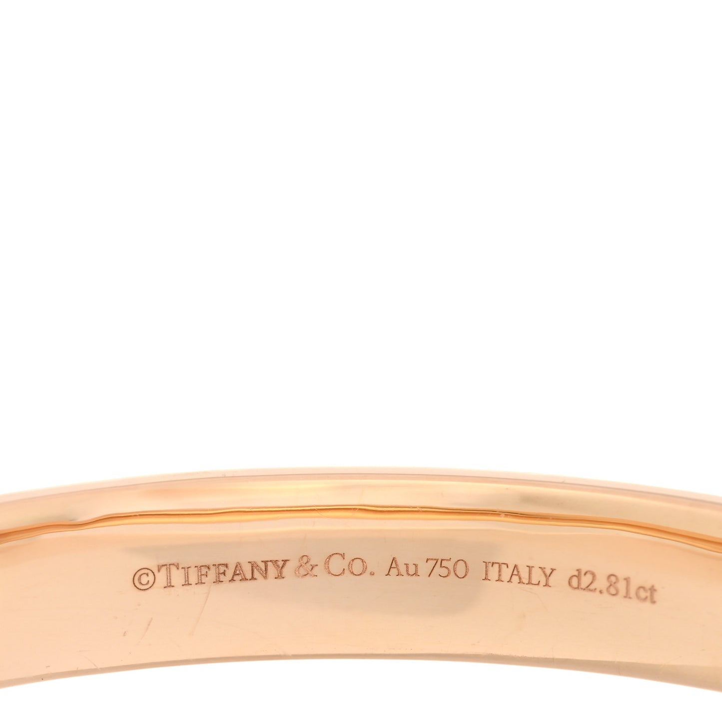 18K Rose Gold Diamond Atlas Closed Wide Hinged Bangle Bracelet