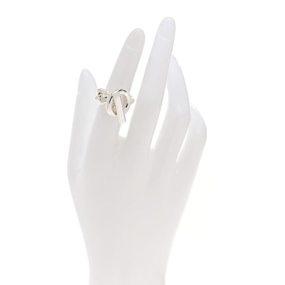 Hermes Sterling Silver GM Croisette Ring 51 5.75 2 of 6