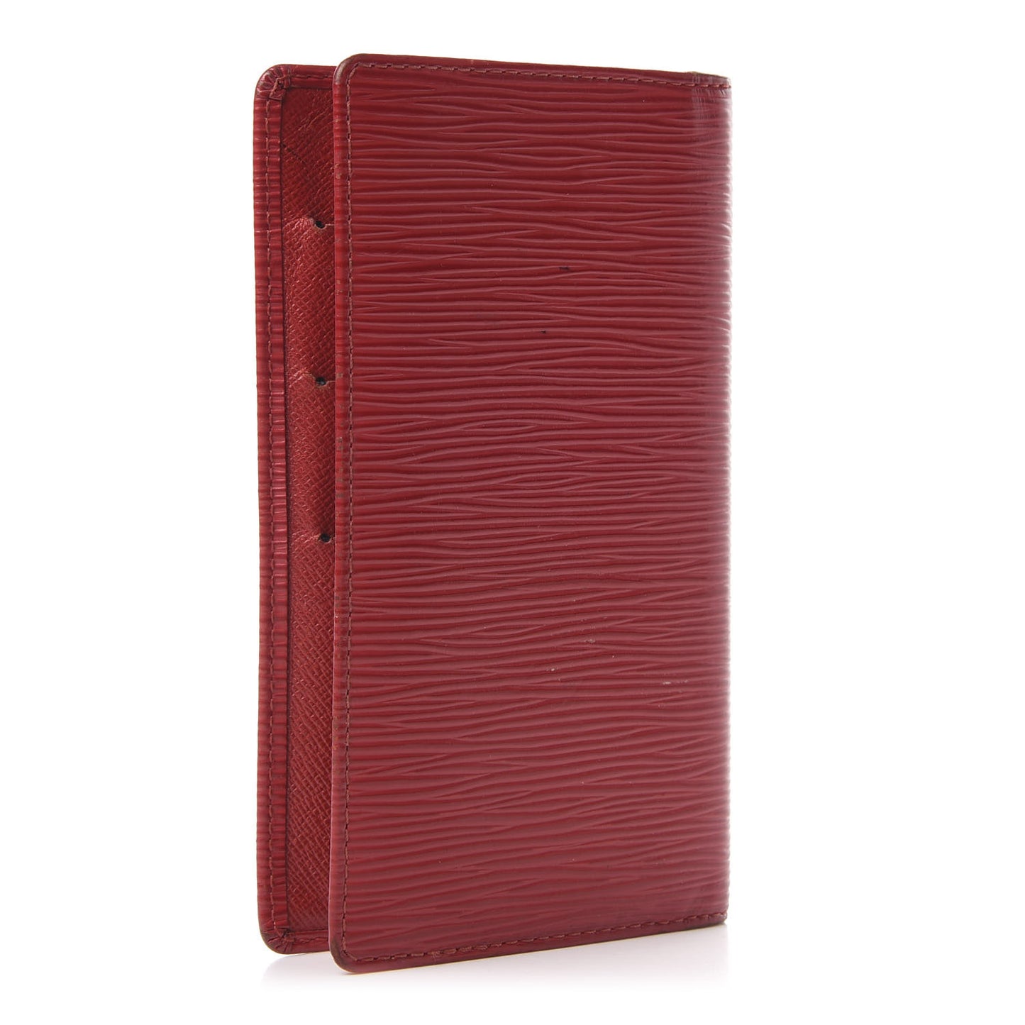 Epi Checkbook Organizer Wallet Castillan Red