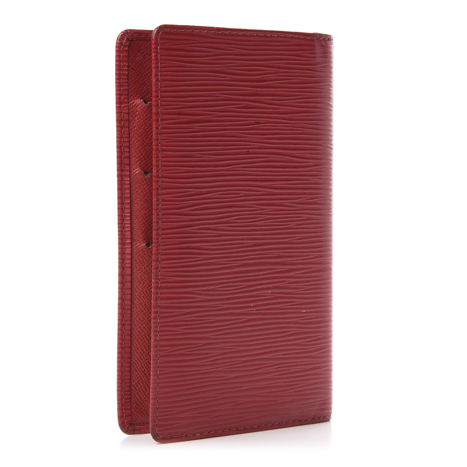 Louis Vuitton Epi Checkbook Organizer Wallet Castillan Red 3 of 10