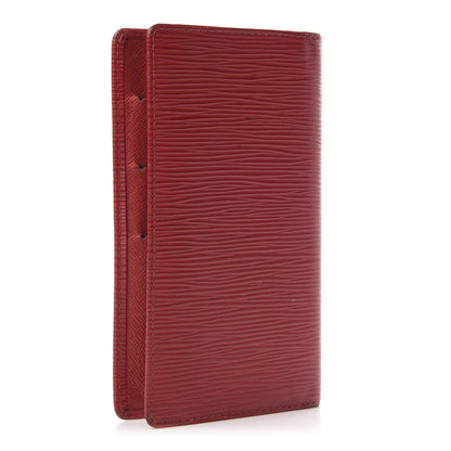 Louis Vuitton Epi Checkbook Organizer Wallet Castillan Red 3 of 10
