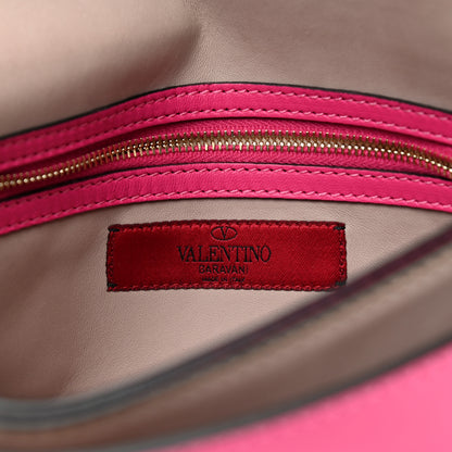 Valentino Garavani Nappa Rockstud Wristlet Clutch Pop Fuxia 6 of 7