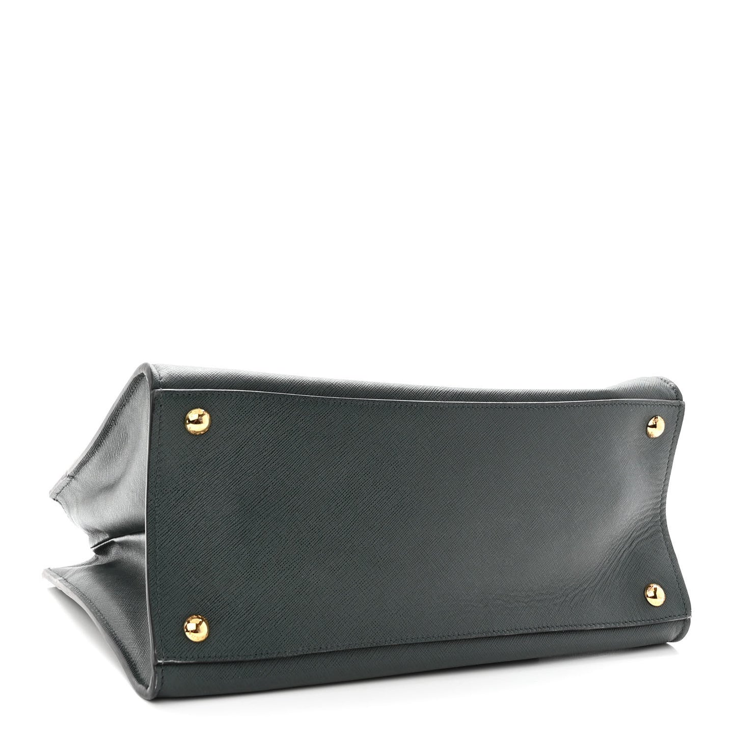 Saffiano Soft Triple Pocket Tote Smeraldo
