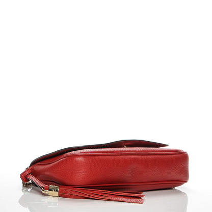 Gucci Pebbled Calfskin Medium Soho Flap Crossbody Red 4 of 6