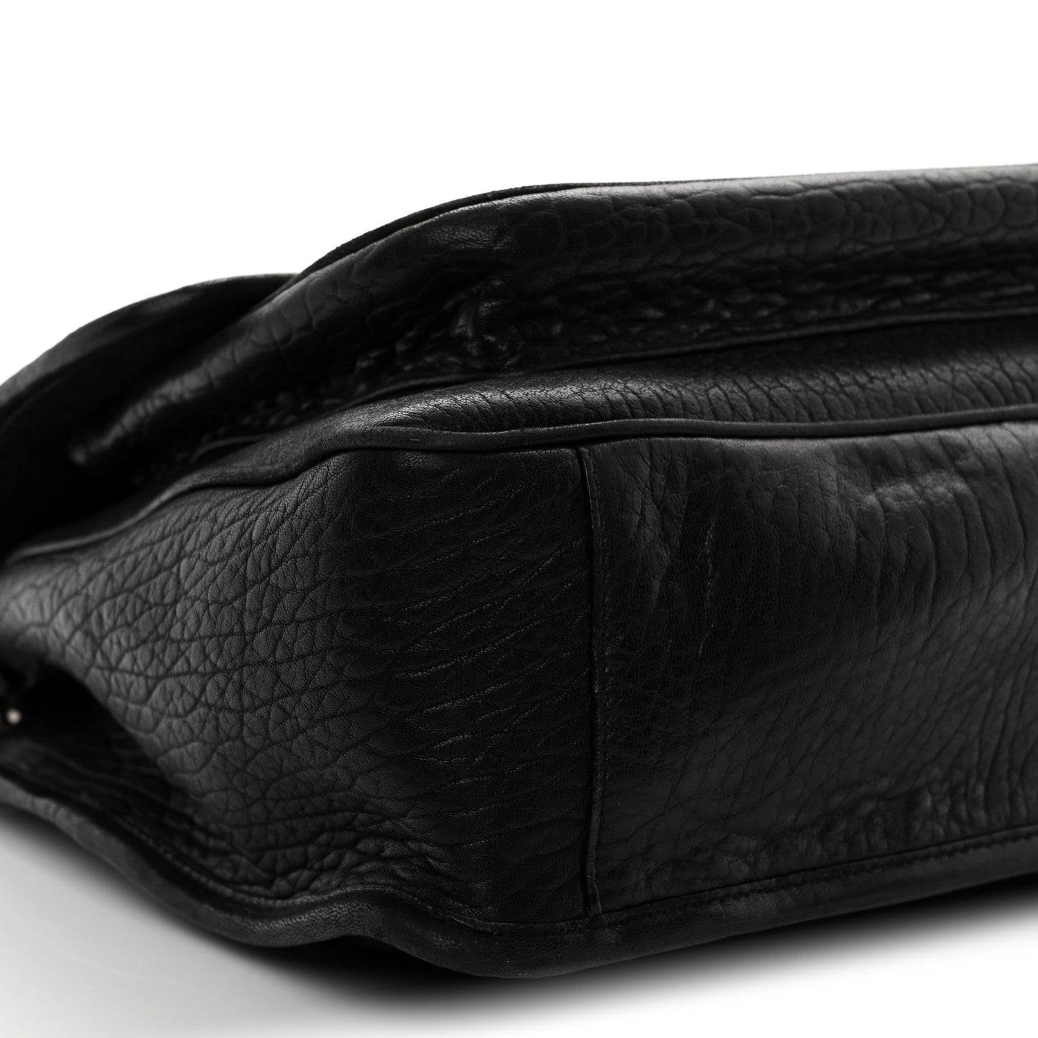 Saint Laurent Grained Lambskin Monogram Large Niki Chain Satchel Black 10 of 13