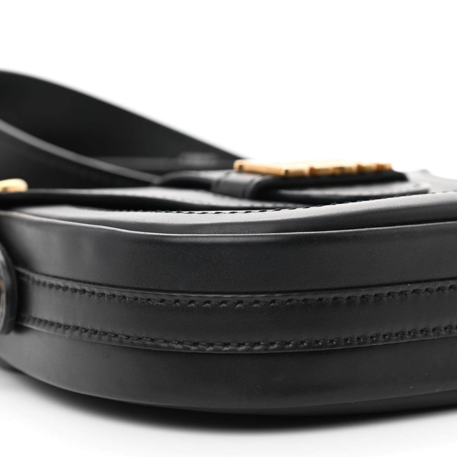Christian Dior Calfskin D Fence Saddle Bag Black 9 of 11