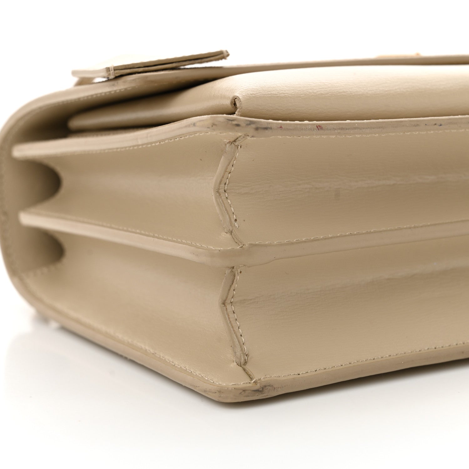 Saint Laurent Suede Calfskin Medium Monogram Sunset Dark Beige 9 of 16