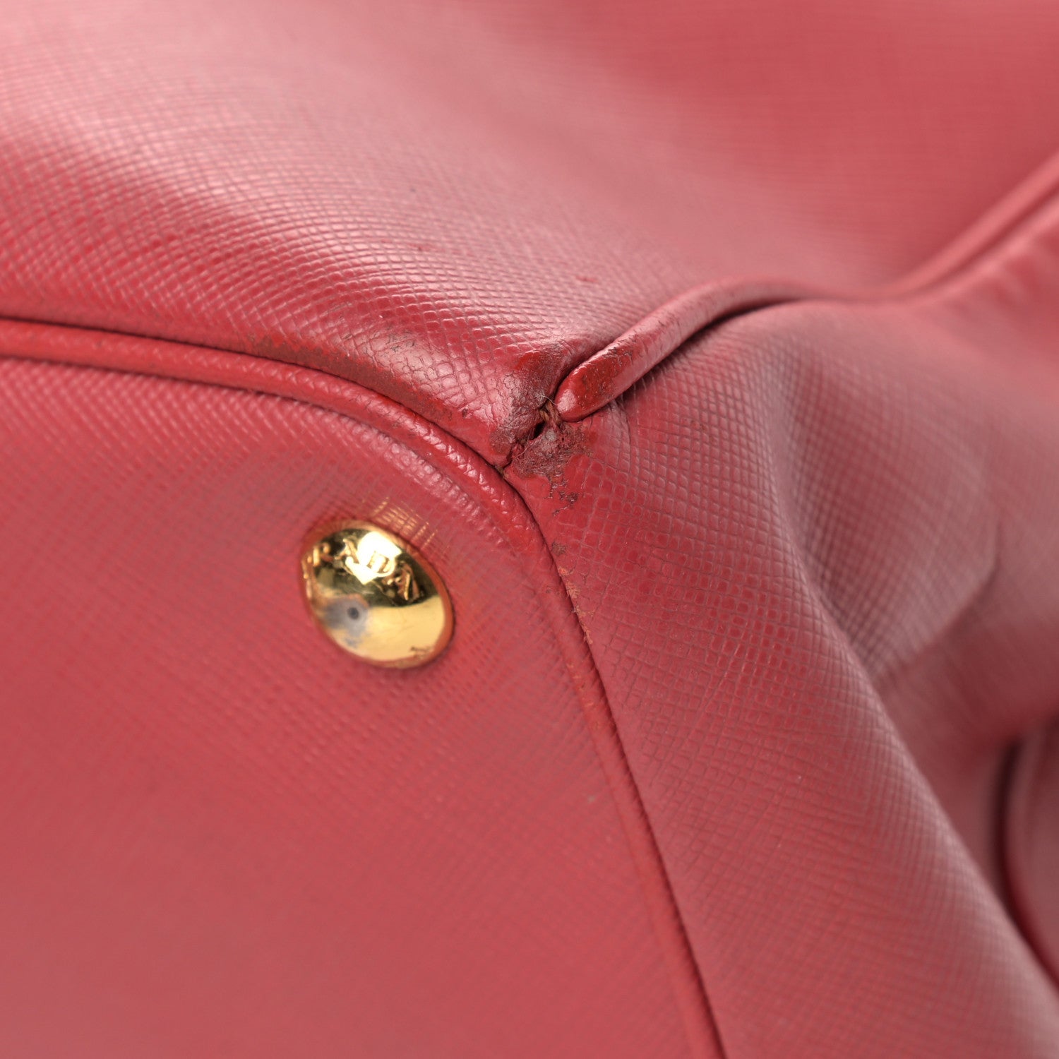 Prada Saffiano Lux Large Tote Fuoco 12 of 20