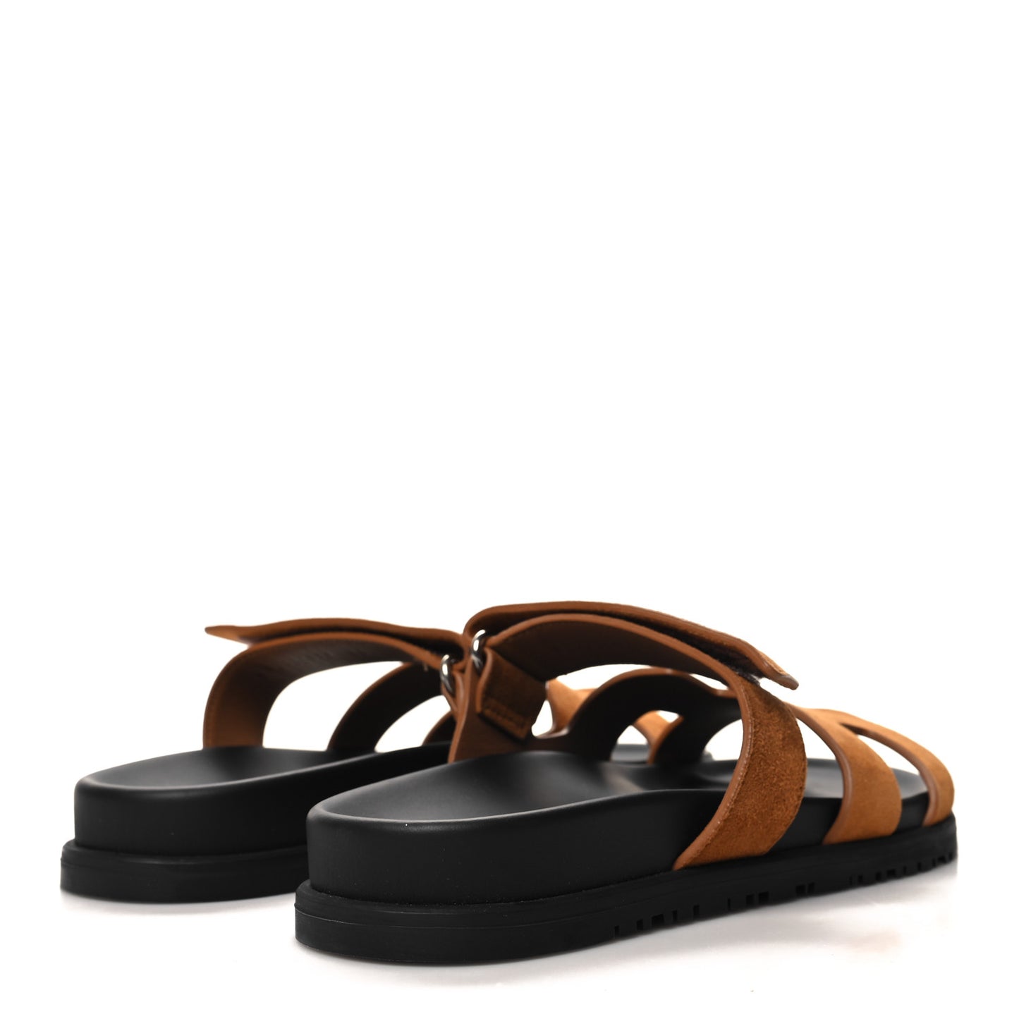 Suede Goatskin Womens Chypre Sandals 38 Naturel