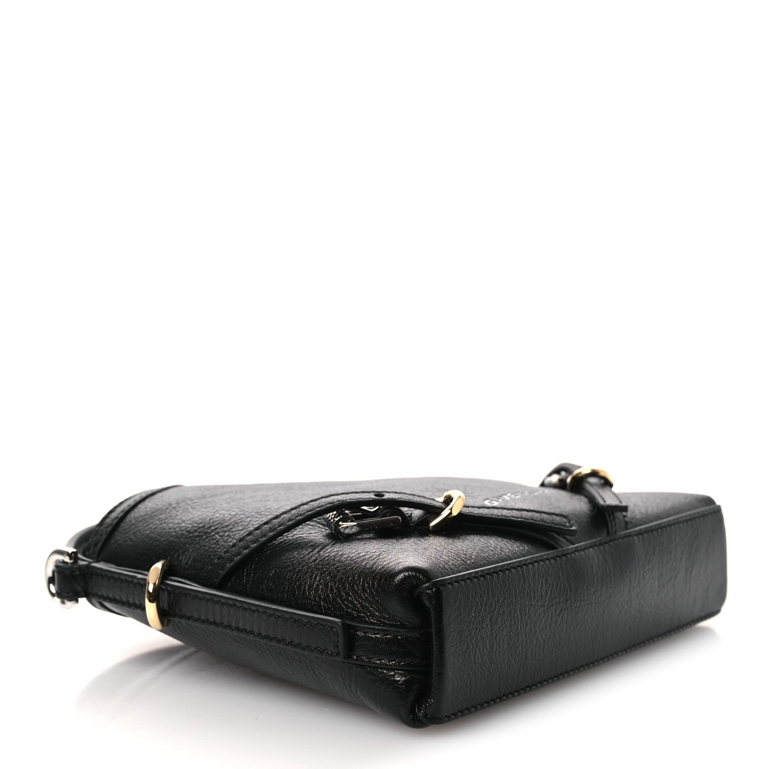 Givenchy Tumbled Calfskin Nano Voyou Bag Black 4 of 10