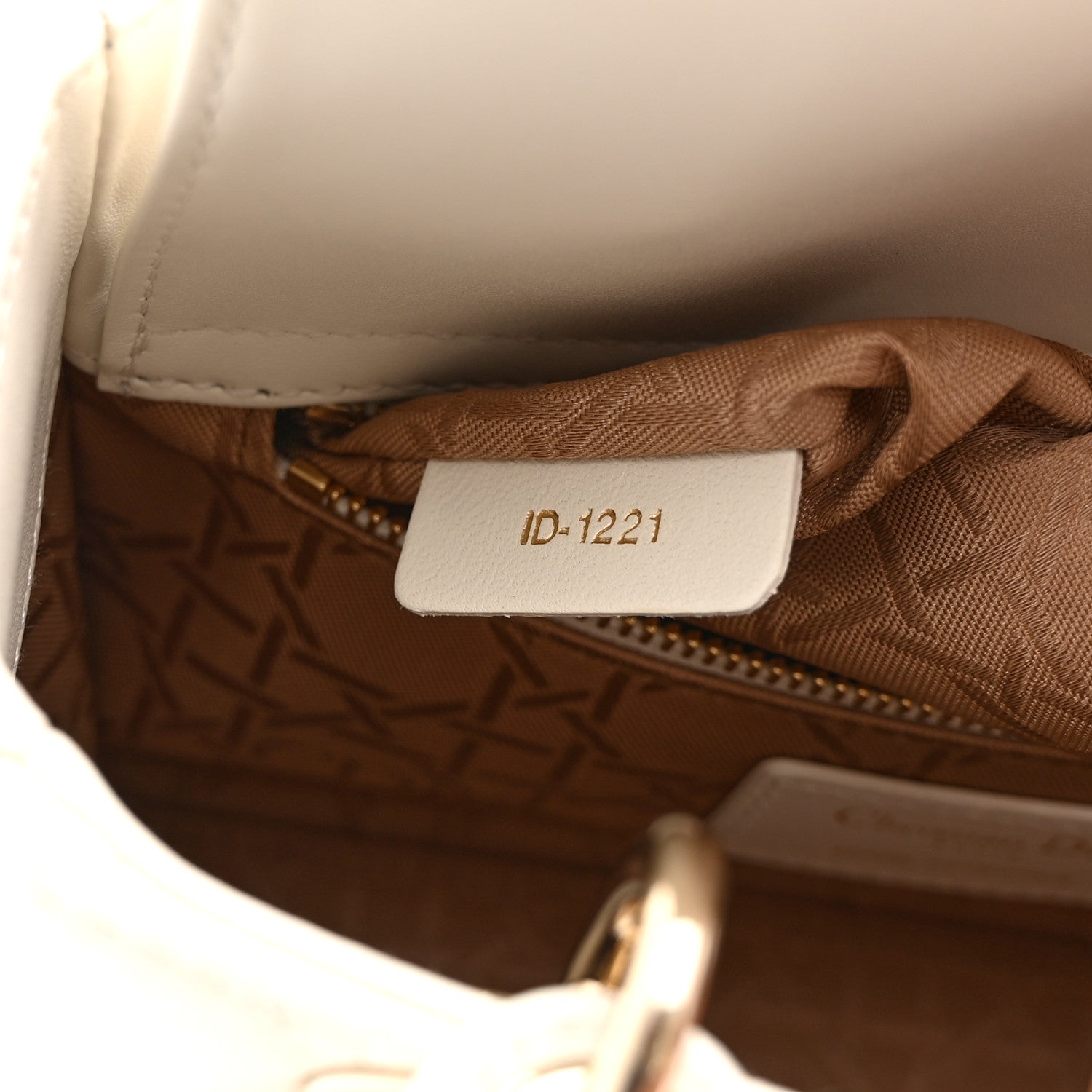 Christian Dior Lambskin Cannage Small My ABCDior Lady Dior White 7 of 10