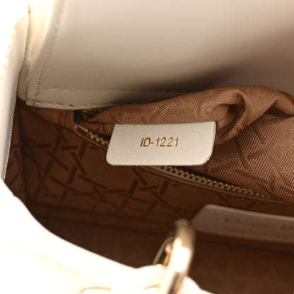 Christian Dior Lambskin Cannage Small My ABCDior Lady Dior White 7 of 10