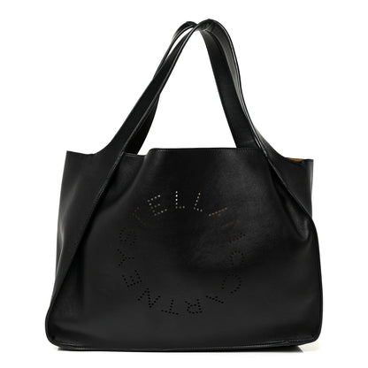 Stella McCartney Eco Alter Nappa East West Perforated Tote Black 3 of 11