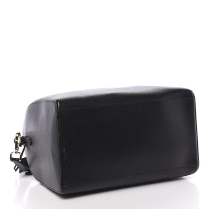 Versace Saffiano Calfskin Palazzo Duffle Bag Black 5 of 11