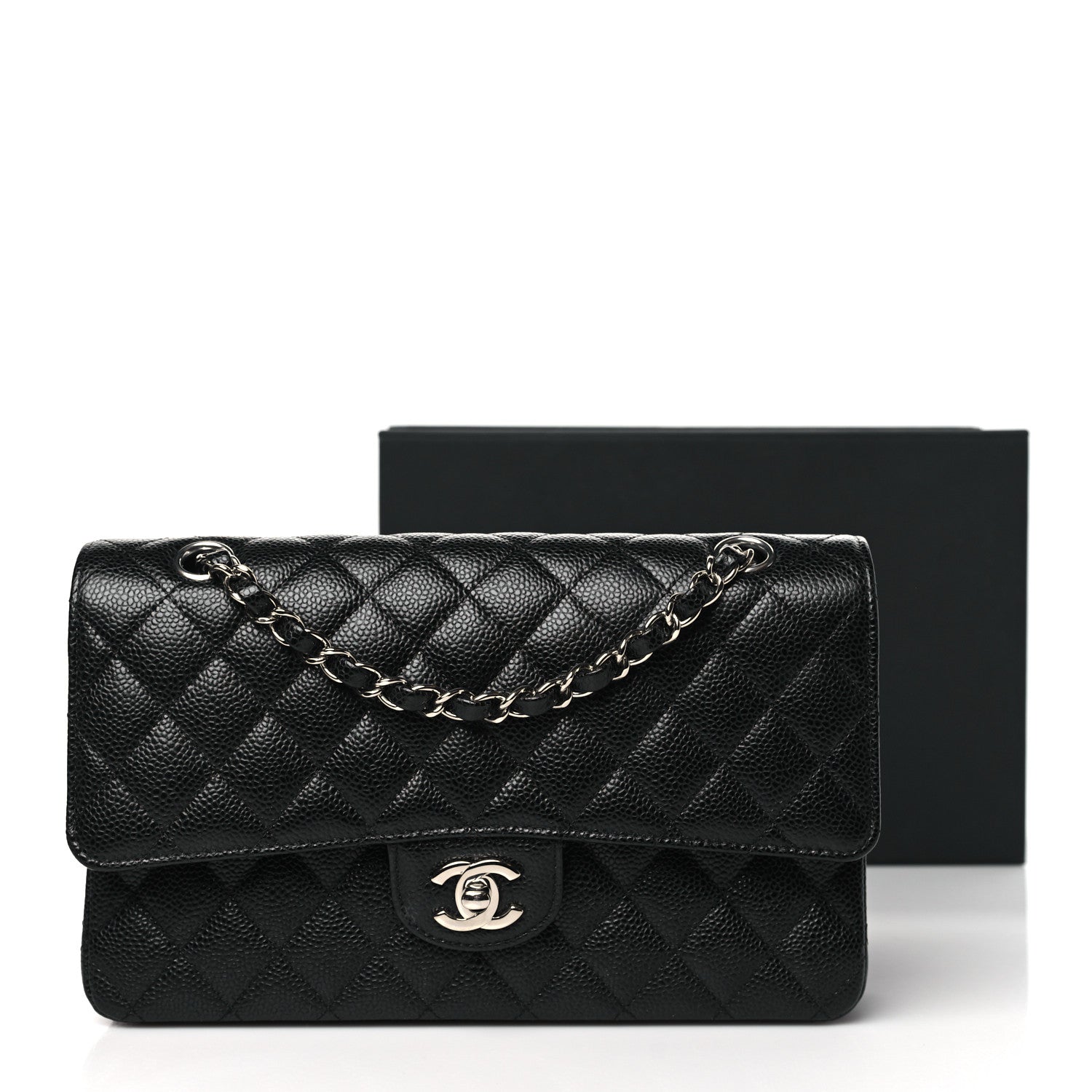 Chanel Caviar Quilted Medium Double Flap Black 11 of 11