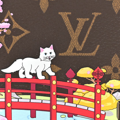 Louis Vuitton Monogram 2021 Christmas Animation Japanese Garden Mini Pochette Accessories Wisteria Pink 8 of 10
