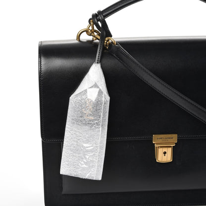 Saint Laurent Smooth Calfskin Large High School Shoulder Bag Black 6 of 9