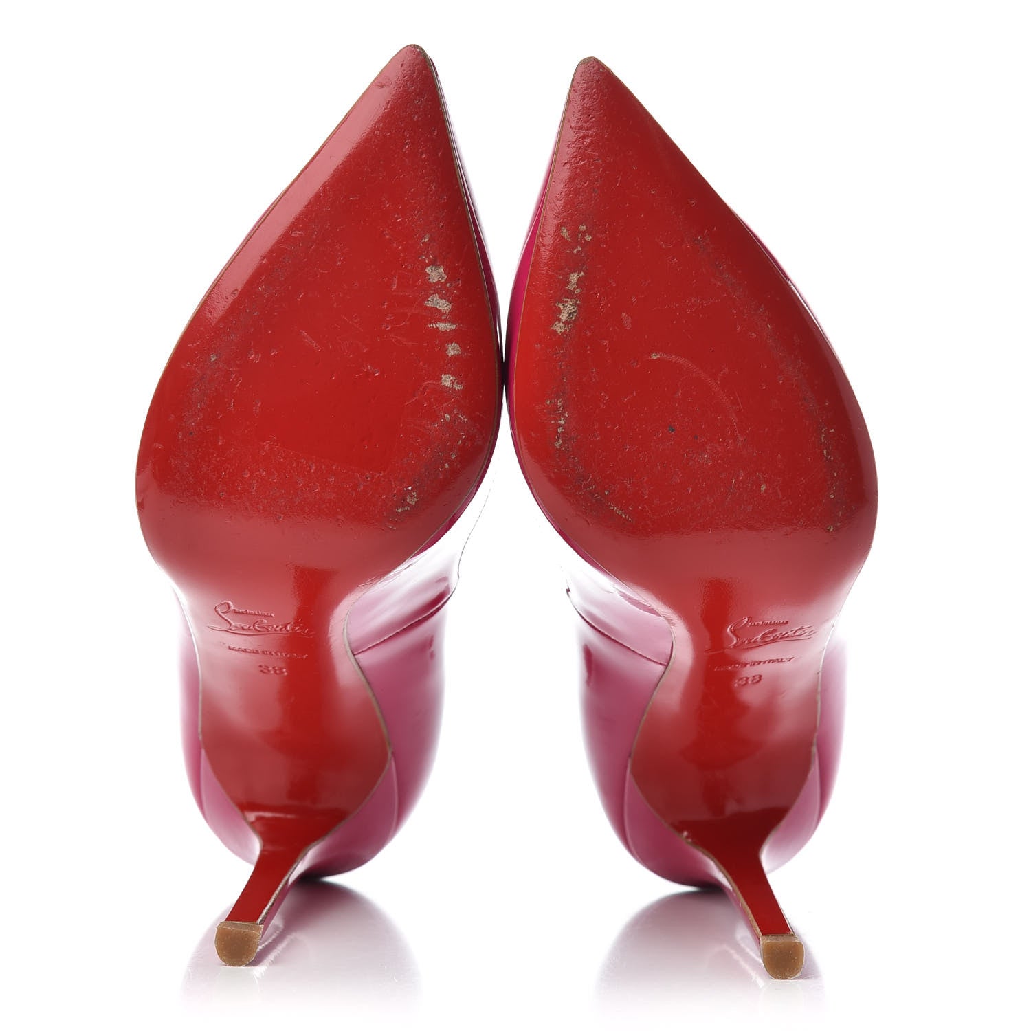 Christian Louboutin Patent Pigalle 120 Pumps 38 Fuchsia 6 of 9