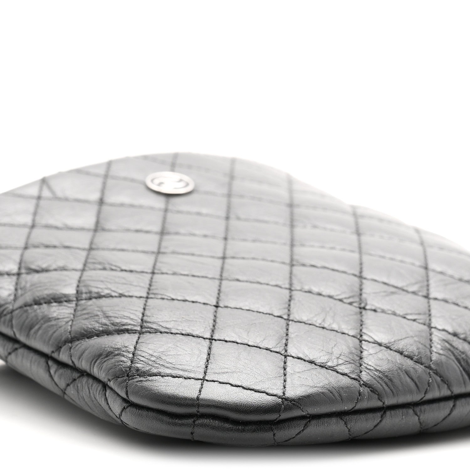 Chanel Aged Calfskin Quilted Crossbody Bag Black 9 of 10