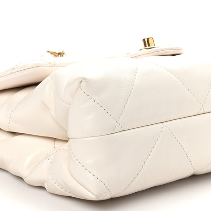 Chanel Lambskin Quilted Small Chain Top Handle Flap White 9 of 10